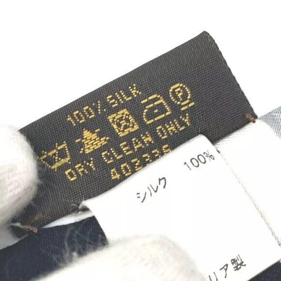 LOUIS VUITTON Monogram Bandeau LVpop Scarf silk gray - Picture 5 of 8